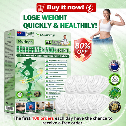 Official Store | 🌵 GLORENDA Moringa Berberine NAD Plus Ten in One Advanced Nano Microneedle Patch Just Once a Day Visible Changes in Seven Days ✅ For Obesity Loose Skin Diabetes Sleep Apnea Joint Issues and More 🎁